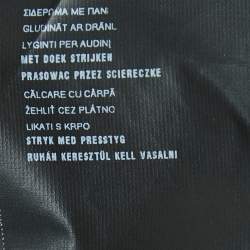 مملوكة مسبقًا Prada Yellow/Black Abstract Jacquard Pleated Short Dress M