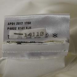 Prada White Poplin Neck-Tie Detail Long Sleeve Blouse S