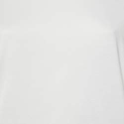 Pre Owned Prada White Cotton Zip Pocket Sleeve Detail Crew Neck T-Shirt S