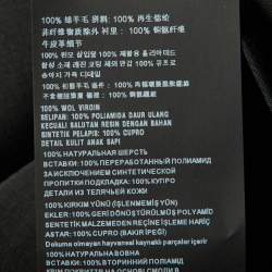 Pre Owned Prada Black Wool Pocket Detail Cargo Shorts M