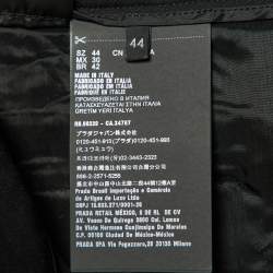 Pre Owned Prada Black Wool Pocket Detail Cargo Shorts M