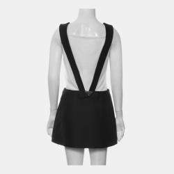 Prada Black Triangle-Logo Mini Skirt Jumpsuit IT Women 36