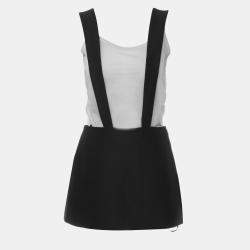 Prada Black Triangle-Logo Mini Skirt Jumpsuit IT Women 36