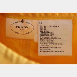 Prada Yellow Silk, Wool Belted Mini Skirt IT Women 36