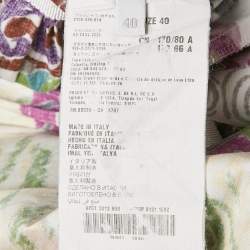 Pre Owned Prada Multicolor Printed Cotton Mini Dress S