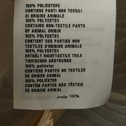 مملوكة مسبقًا Prada Light Grey Plisse Organza Jabot Detail Dress M