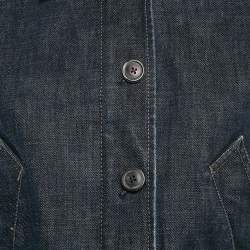 Prada Blue Denim Zip-Up Jacket S