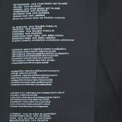 مملوكة مسبقًا Prada Black Nylon Belted Puffer Coat M