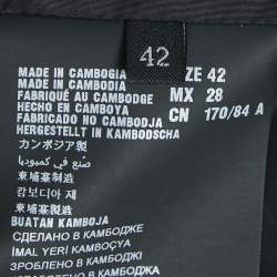 مملوكة مسبقًا Prada Black Nylon Belted Puffer Coat M