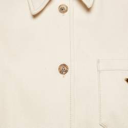 Prada Beige Denim Button Front Oversized Shirt L