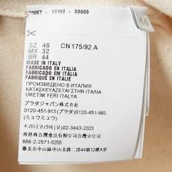 Prada Beige Denim Button Front Oversized Shirt L