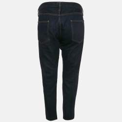 Pre Owned Prada Navy Blue Denim Low Rise Jeans L Waist 35"