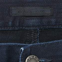 مملوكة مسبقًا بنطلون جينز برادا دينيم أزرق داكن بقصة ضيقة مقاس وسط 30 بوصة (ميديوم)