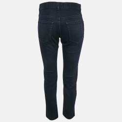 مملوكة مسبقًا بنطلون جينز برادا دينيم أزرق داكن بقصة ضيقة مقاس وسط 30 بوصة (ميديوم)