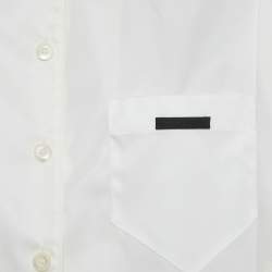 Prada Off-White Re-Nylon Button Front Shirt S