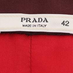 Prada Green/Burgundy Tweed Mirror Jacket M