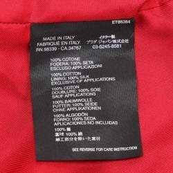 Prada Green/Burgundy Tweed Mirror Jacket M