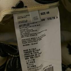 Pre Owned Prada Cream Floral Print Silk Blend Trousers L