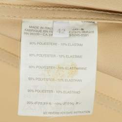 Prada Light Brown technical Jersey Button Front Coat M