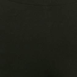 Prada Black Wool Blend Jersey Fitted Bermuda Shorts XS