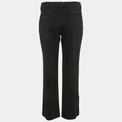 Prada Black Wool Blend Formal Trousers M