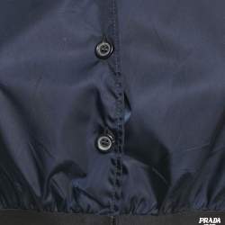 Prada Navy Blue Re-Nylon Shirt and Shorts Set S