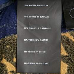 Pre Owned تنورة برادا قماش كريب مطبعة زهور صفراء بطول الركبة مقاس متوسط - ميديم