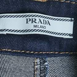 Prada Navy Blue Denim Skinny Jeans S Waist 25"