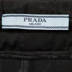 Prada Black Satin Trousers M