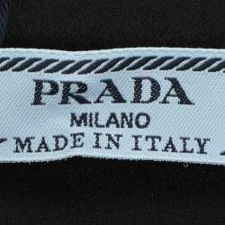 Prada Black Silk Maxi Skirt M