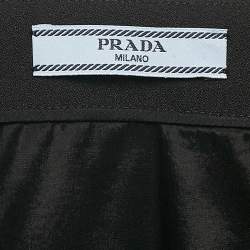 Prada Black Crepe Pencil Skirt S