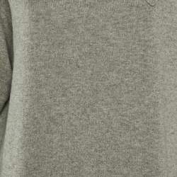Pre Owned Prada Grey Cashmere Knit Sweater Dress S