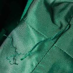 Prada Green Silk Blend Blended Midi Dress M