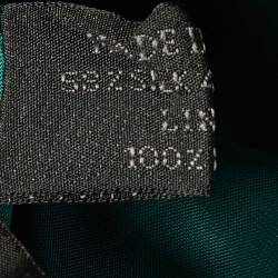 Prada Green Silk Blend Blended Midi Dress M