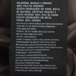 Pre Owned Prada Grey/Brown Leather and Suede Embellished Jacket XS