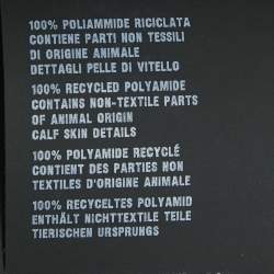 Pre Owned Prada Black Logo Jacquard Nylon Shorts M