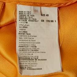 Prada Yellow Sateen Trousers S