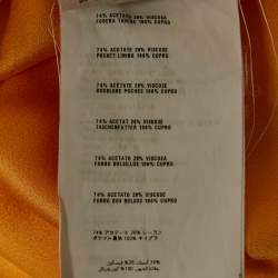 Prada Yellow Sateen Trousers S