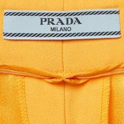 Prada Yellow Sateen Trousers S
