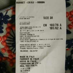 Pre Owned Prada Blue Floral Lace Scoop Neck Mini Dress XS