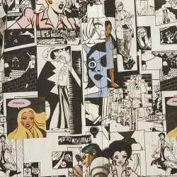 Prada x Brigid Elva White Comic Print Cotton Button-Up Shirt M