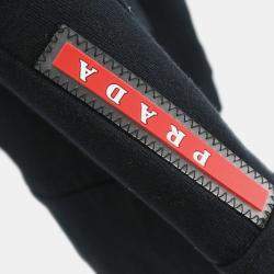 Prada Black Nylon Zip Up Jacket Sweatshirt Size M