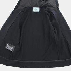 Prada Black Nylon Zip Up Jacket Sweatshirt Size M