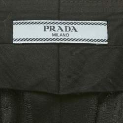Prada Black Wool Capri Pants M