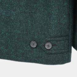Prada Green Wool Coat Women Size 50