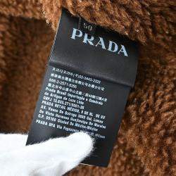 Prada Green Wool Coat Women Size 50