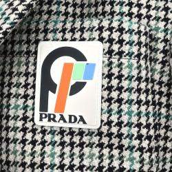 Prada Black Wool Coat Women Size 44