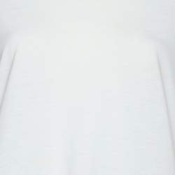 Prada White Jersey Embellished Top S