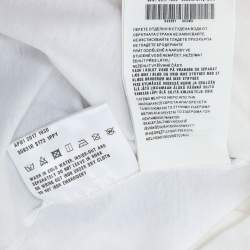 Prada White Jersey Embellished Top S