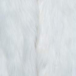 Prada Ivory Faux Fur Short Coat S
